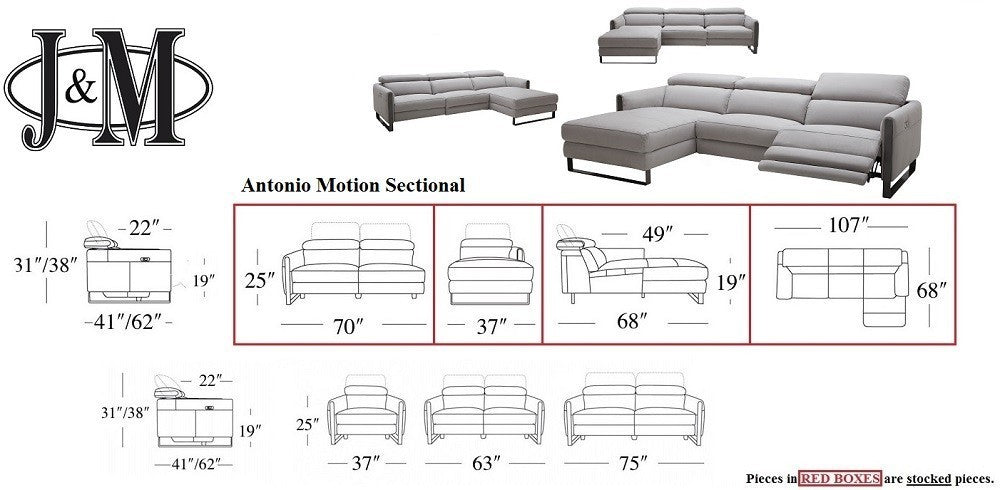 Antonio Motion Sectional | J&M Furniture - Canal Furniture