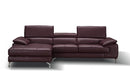 A973b Premium Leather Mini Sectional in Caramel | J&M Furniture