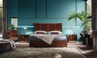 Alf Italia Bedroom Sets Bellagio Italian Bed in Coffee Walnut