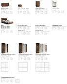 Alf Italia Bedroom Sets Bellagio Italian Bed in Coffee Walnut