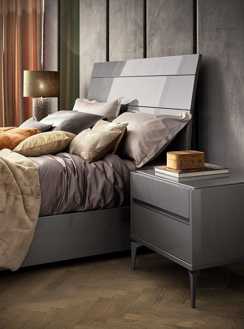 Graphite Platform Bed | Alf Italia – ItalMod Furniture