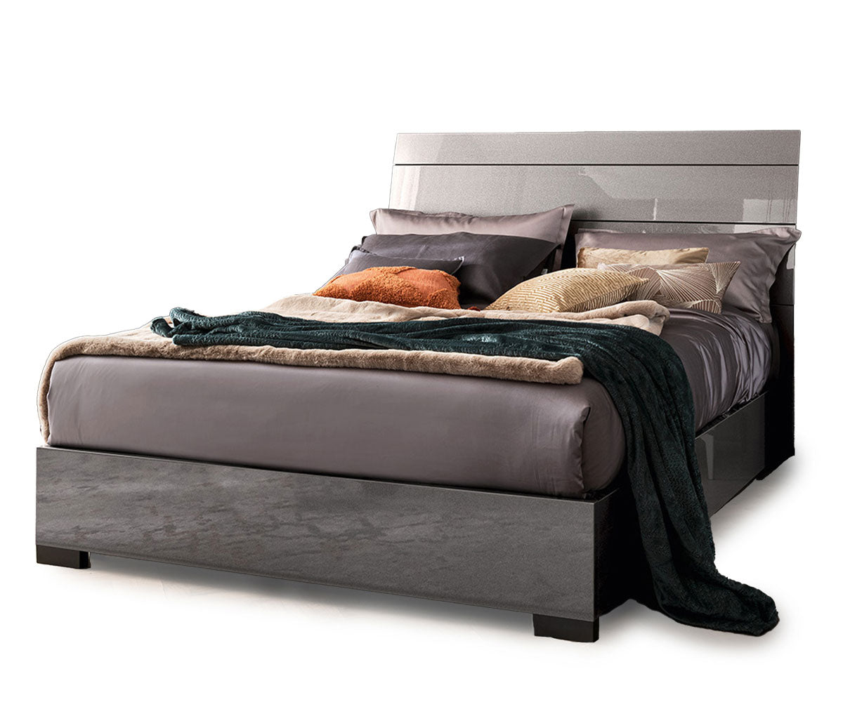 Graphite Platform Bed | Alf Italia – ItalMod Furniture