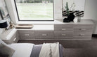 Alf Italia Bedroom Sets Iris Bed w/ Wooden Headboard (Special Order)