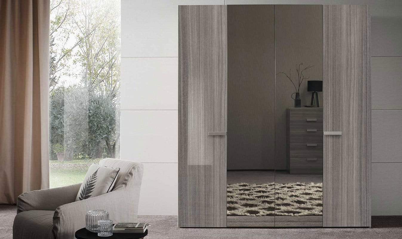 Alf Italia Bedroom Sets Iris Bed w/ Wooden Headboard (Special Order)
