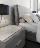 Alf Italia Bedroom Sets Iris Platform Bed w/ Upholstered Headboard