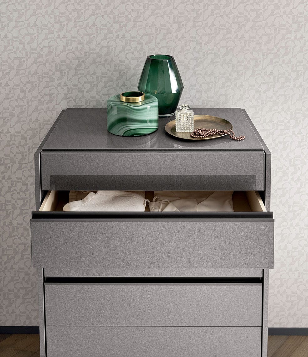 Alf Italia Chest Graphite 6 Drawer Chest