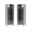 Alf Italia Curio Graphite Left and Right Curio Graphite 1 Door Curio