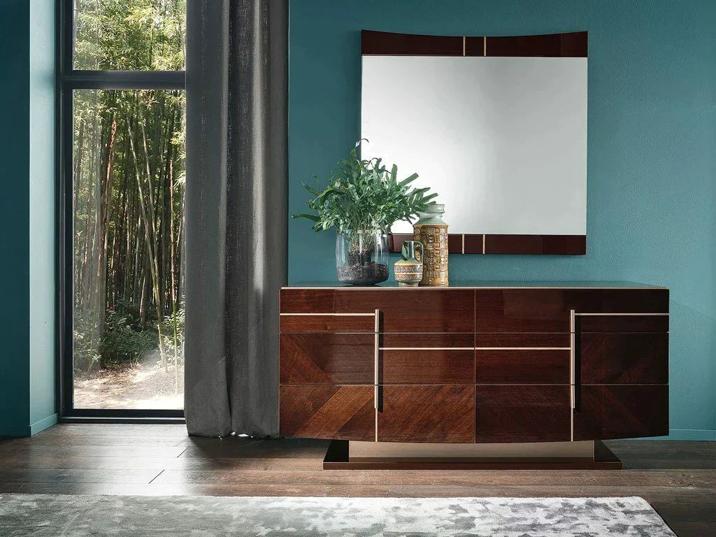 Alf Italia Mirror Bellagio Mirror in Coffee Walnut