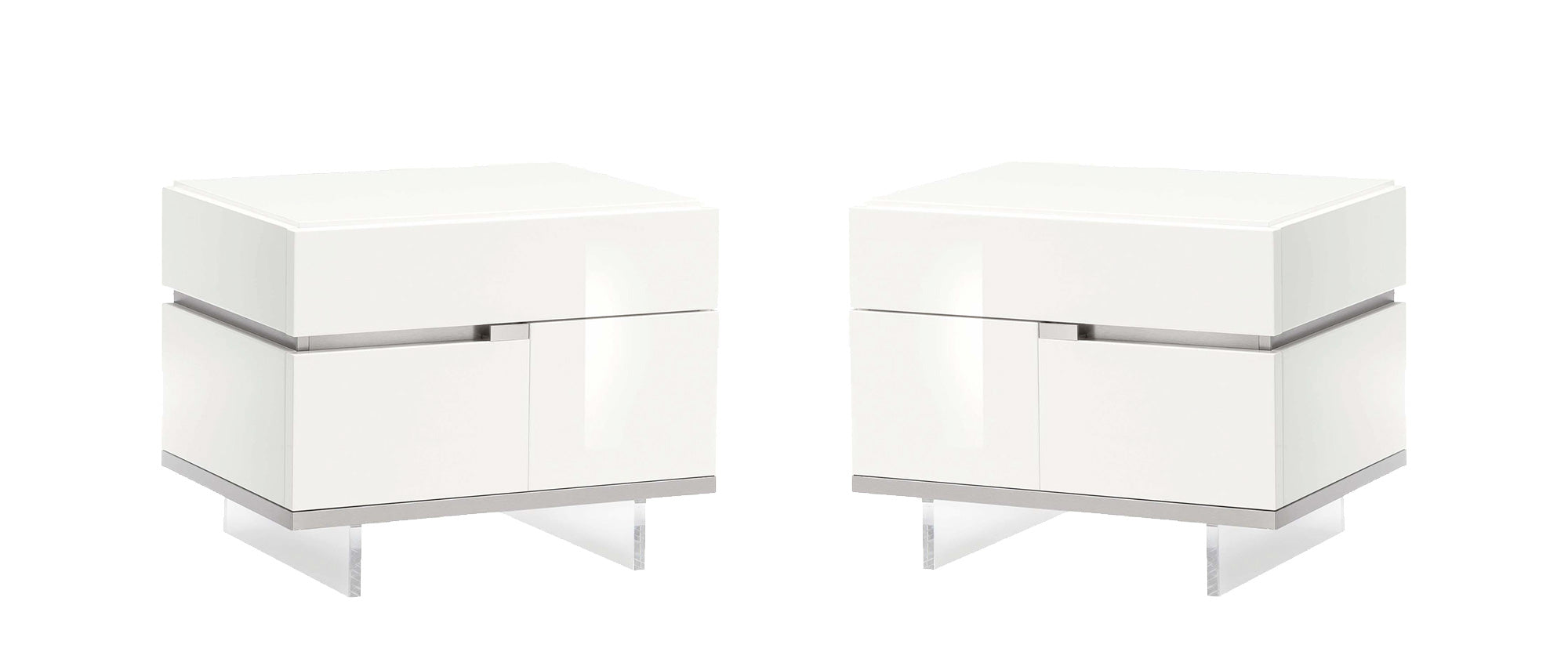 Alf Italia Nightstands Left & Right Nightstand Artemide Nightstand