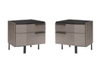 Alf Italia Nightstands Left & Right Nightstands Olimpia 2 Drawer Nightstand