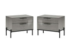 Alf Italia Nightstands Novecento 2 Drawer Nightstand