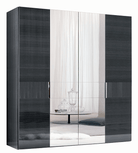 Alf Italia Wardrobe 4D Swinging Wardrobe w/ Mirror Montecarlo Short Swinging Wardrobe (89")