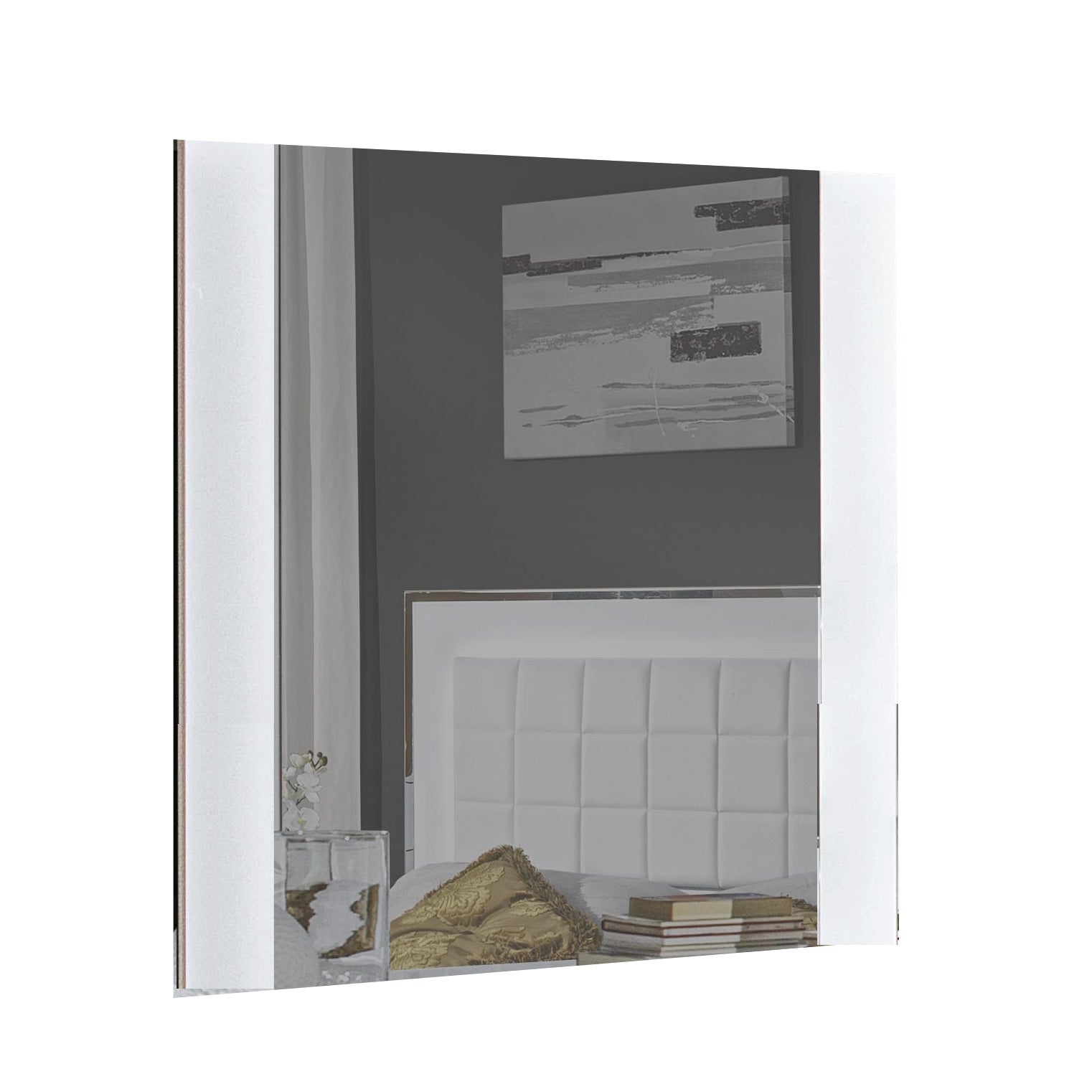 Alice Dresser & Mirror in Glossy White - Canal Furniture