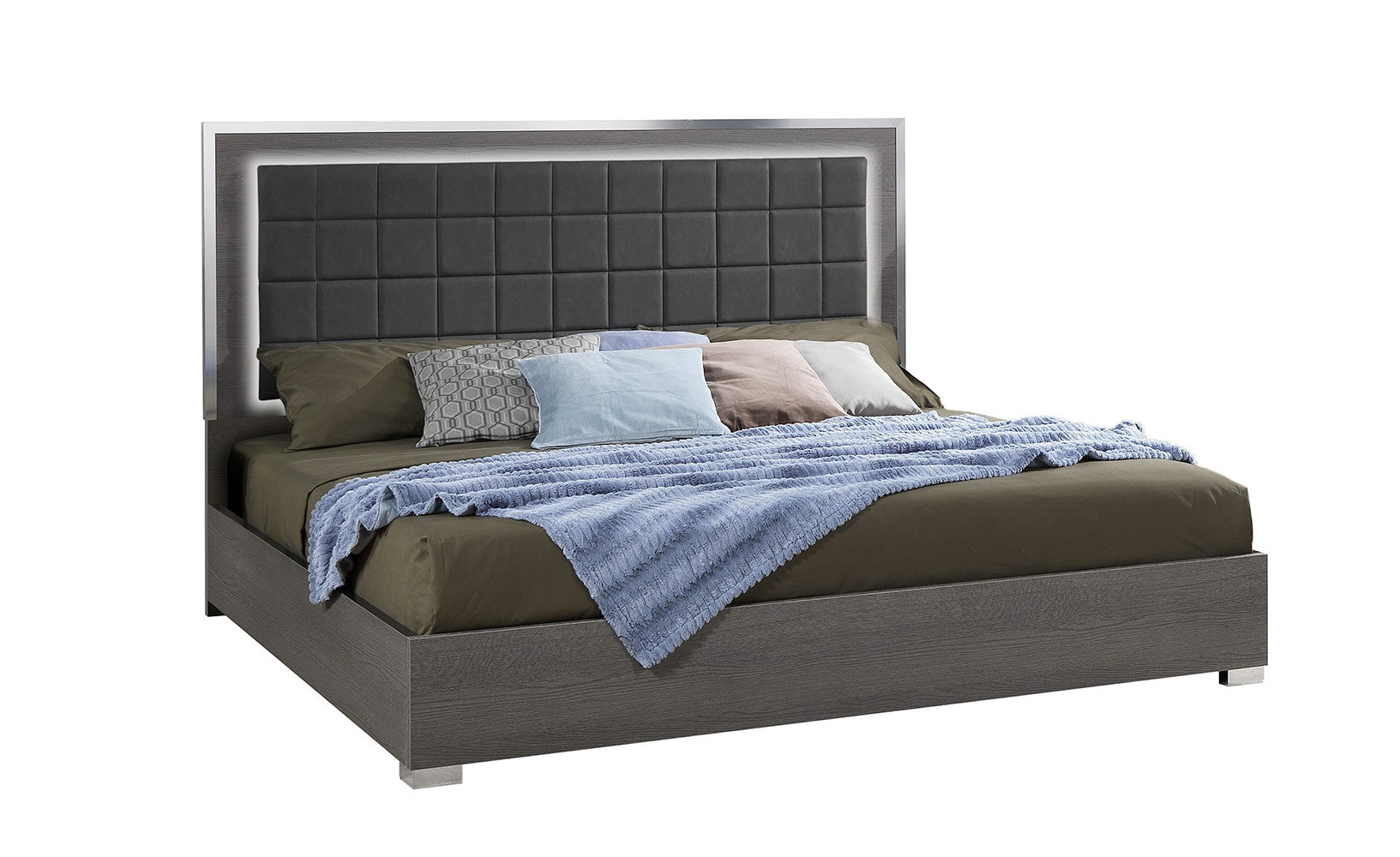 Alice Bed in Matte Grey | J&M Furniture - Canal Furniture