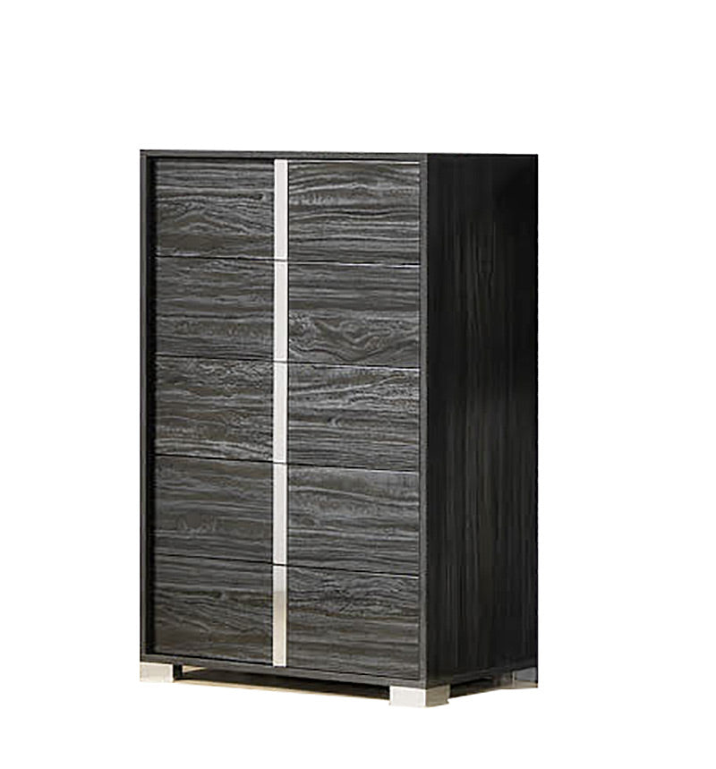 Alice Gloss Grey Chest - Canal Furniture