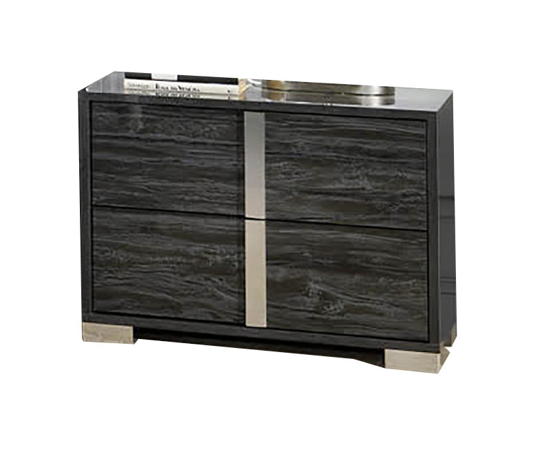 Alice Gloss Grey Nightstand - Canal Furniture