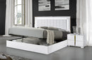 Alice Queen Storage Bed in Gloss White | J&M Furniture