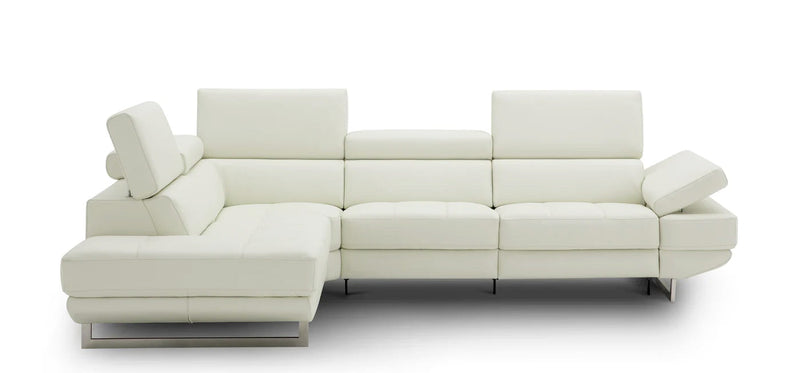 Annalaise Recliner Sectional in Snow White | J&M Furniture