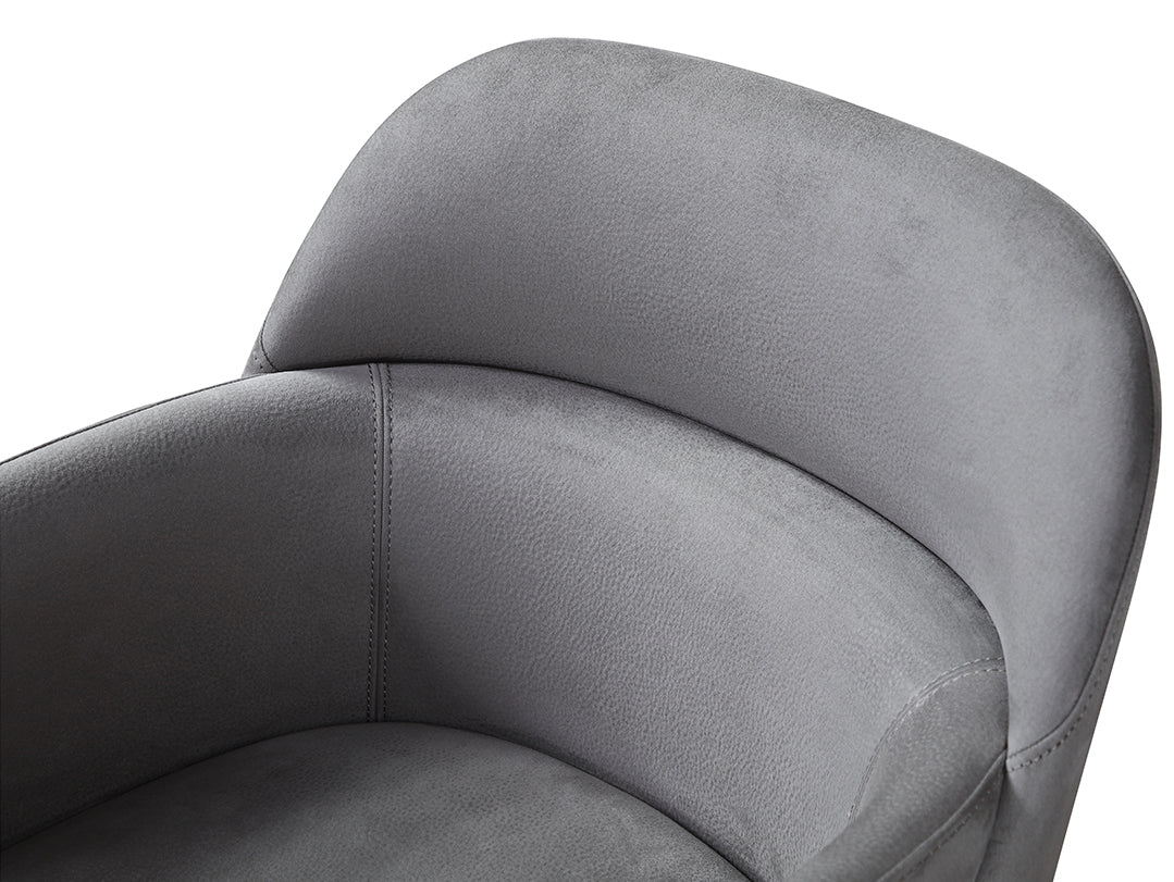 Baxter Fabric Arm Chair in Grey | J&M Furniture - Canal Furniture