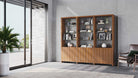 BDI Display & Storage Natural Walnut (WL) Linea 580222 Shelf System | BDI Furniture