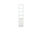 BDI Display & Storage Satin White (sw) Linea Expandable Narrow Bookshelf 5801 | BDI Furniture