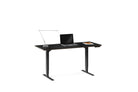 BDI Standing Desk | 60"x24" Charcoal Stained Ash (CRL) Sequel 6151 Height Adjustable Standing Desk - 60"x24" | BDI Furniture