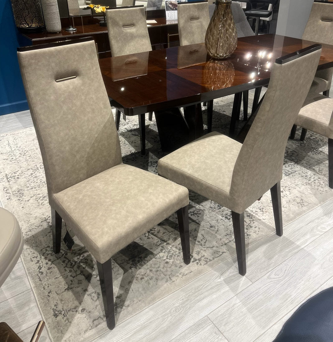 Belvedere Dining Chairs (Pair) in Taupe | Alf Italia - Canal Furniture