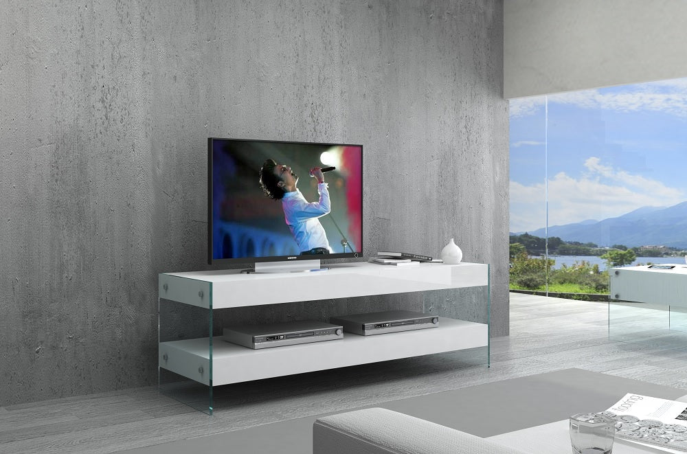Cloud Mini TV Base White High Gloss | J&M Furniture - Canal Furniture