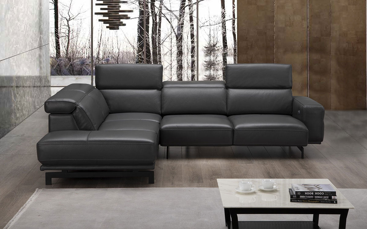 Davenport Modern Sectional in Slate Grey | J&M Furniture - Canal Furniture