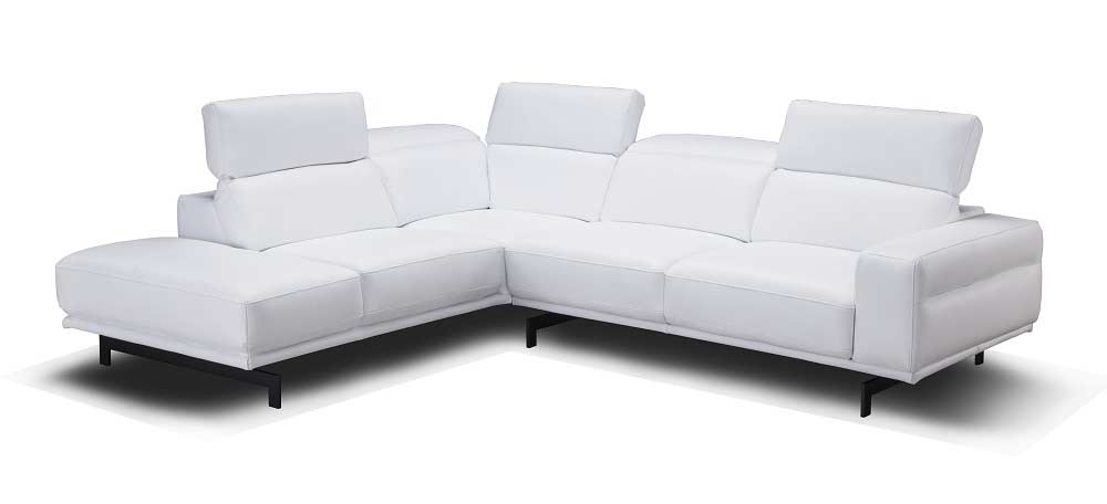 Davenport Snow White Modern Sectional | J&M Furniture - Canal Furniture