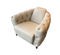 Deliziosa Leather Armchair in Cream | J&M Furniture