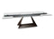 Elite Modern Dining Table Prism Extendable Glass Table 3020