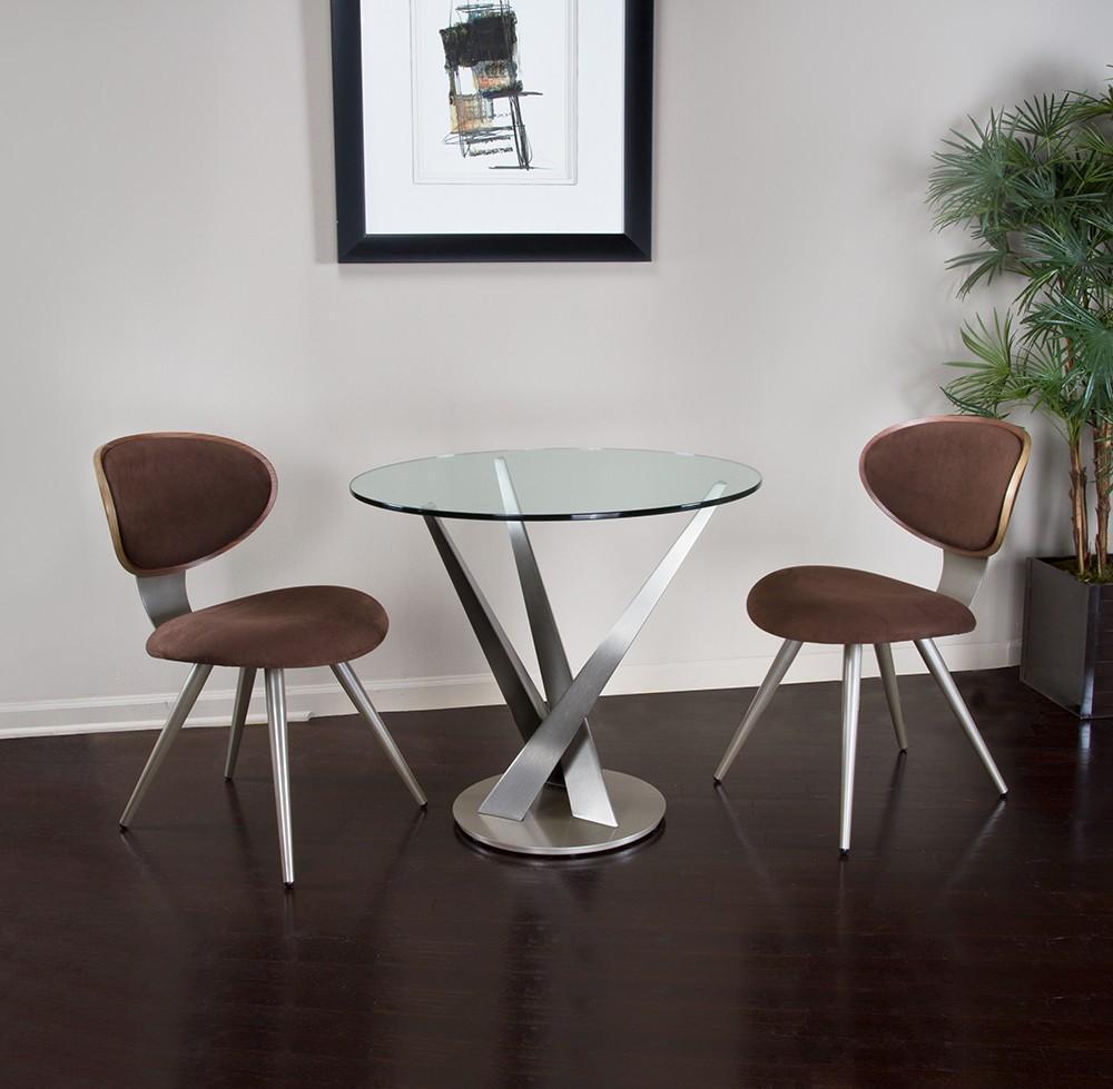 Elite Modern Crystal Bistro Table - Thumbnail 5