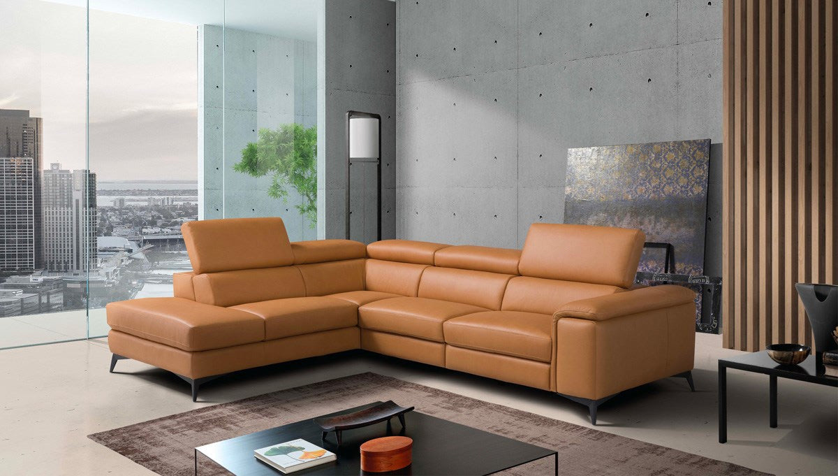 Emu Sectional Sofa in Caramel | Max Divani (Special Order) - Canal Furniture