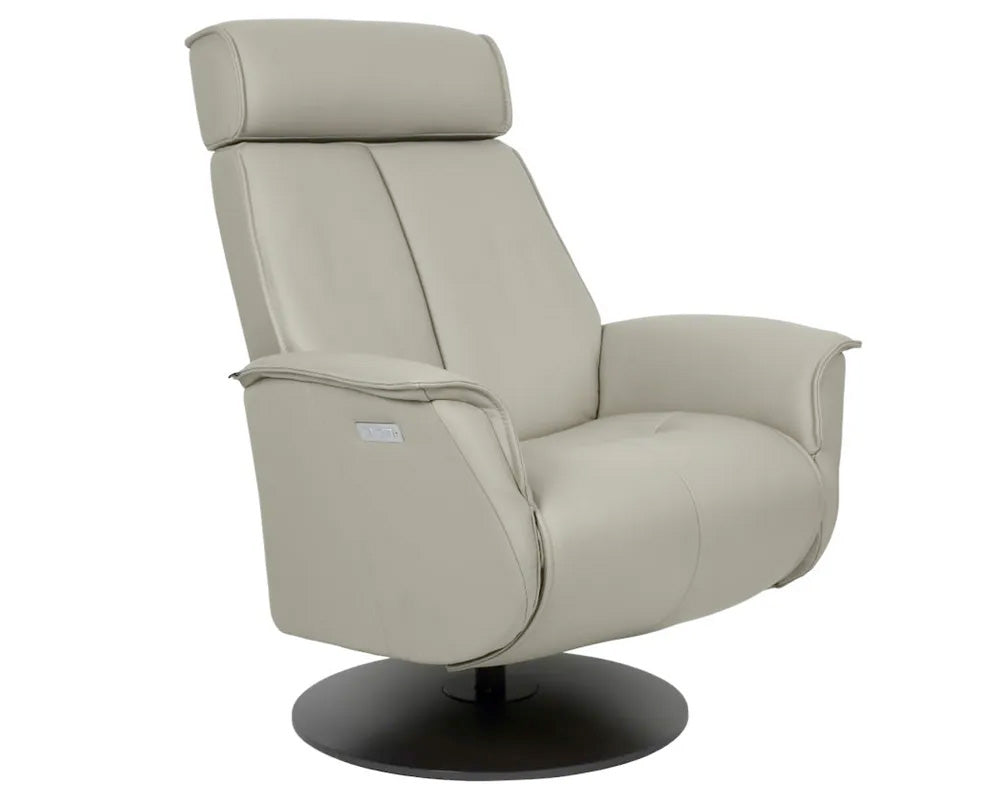 Fjords Chair Bo Modern Recliner in Cement | Fjords