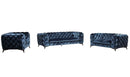 Glitz Fabric Sofa Collection in Blue | J&M Furniture