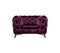 Glitz Fabric Chair in Purple | J&M Furniture