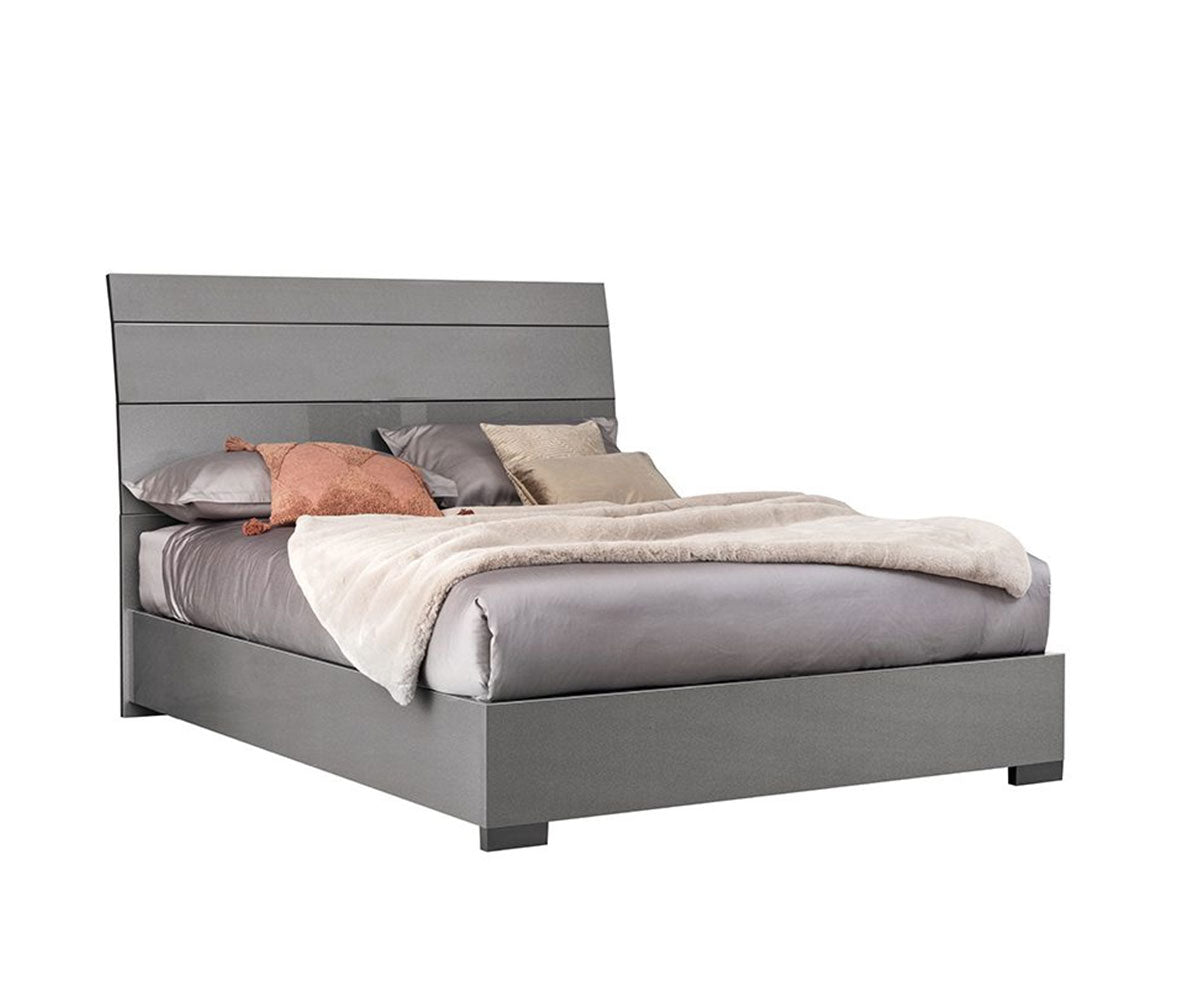 Graphite Platform Bed | Alf Italia - Canal Furniture