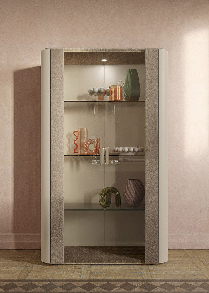 Hebe 2 Door Curio - Canal Furniture