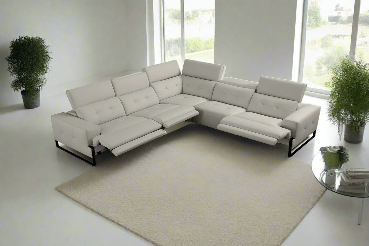 i772 Reclining Sectional Sofa in Beige Smoke | Incanto - Canal Furniture