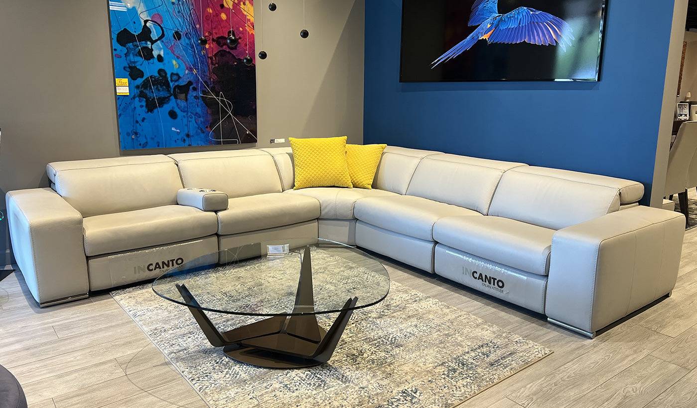 I775 Sectional Leather Sofa | Incanto - Canal Furniture