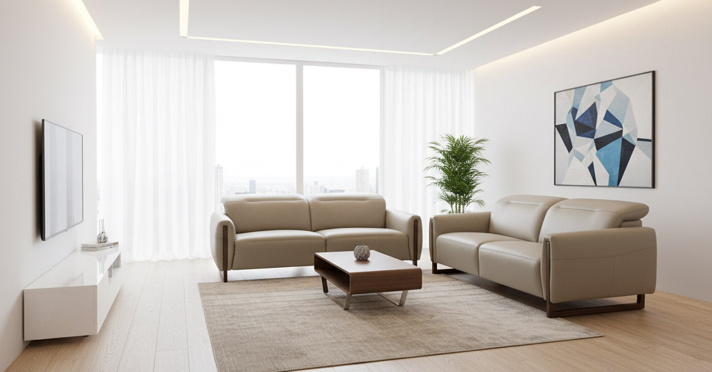 Incanto I952  Power Reclining Sofa – Italian Leather - Canal Furniture