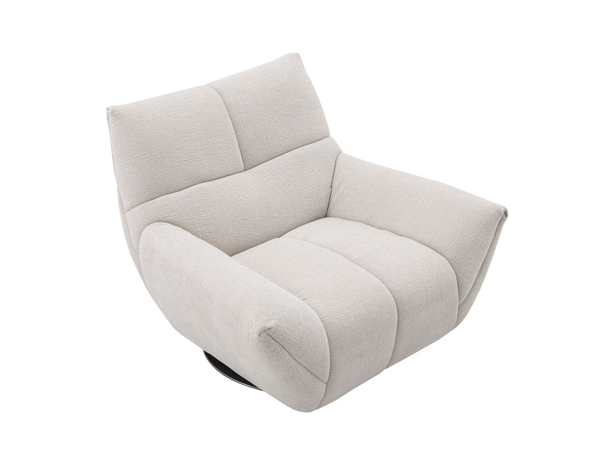 Incanto Italian Attitude Chair Atlas Swivel Chair in Light Grey | J&M Furniture