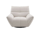 Incanto Italian Attitude Chair Atlas Swivel Chair in Light Grey | J&M Furniture