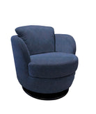 Incanto Italian Attitude Chair i743 Pienza Swivel/Rocking Armchair in Blue | Incanto