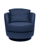 Incanto Italian Attitude Chair i743 Pienza Swivel/Rocking Armchair in Blue | Incanto