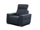 Incanto Italian Attitude Chair i790 Reclining Leather Chair in Blue | Incanto