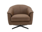 Incanto Italian Attitude Chair Sloan Swivel Chair in Cognac | J&M Furniture