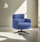 Incanto Italian Attitude Chair Thea I572 Lounge Fabric Armchair in Blue | Incanto