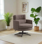 Incanto Italian Attitude Chair Thea I572 Lounge Fabric Armchair in Taupe | Incanto